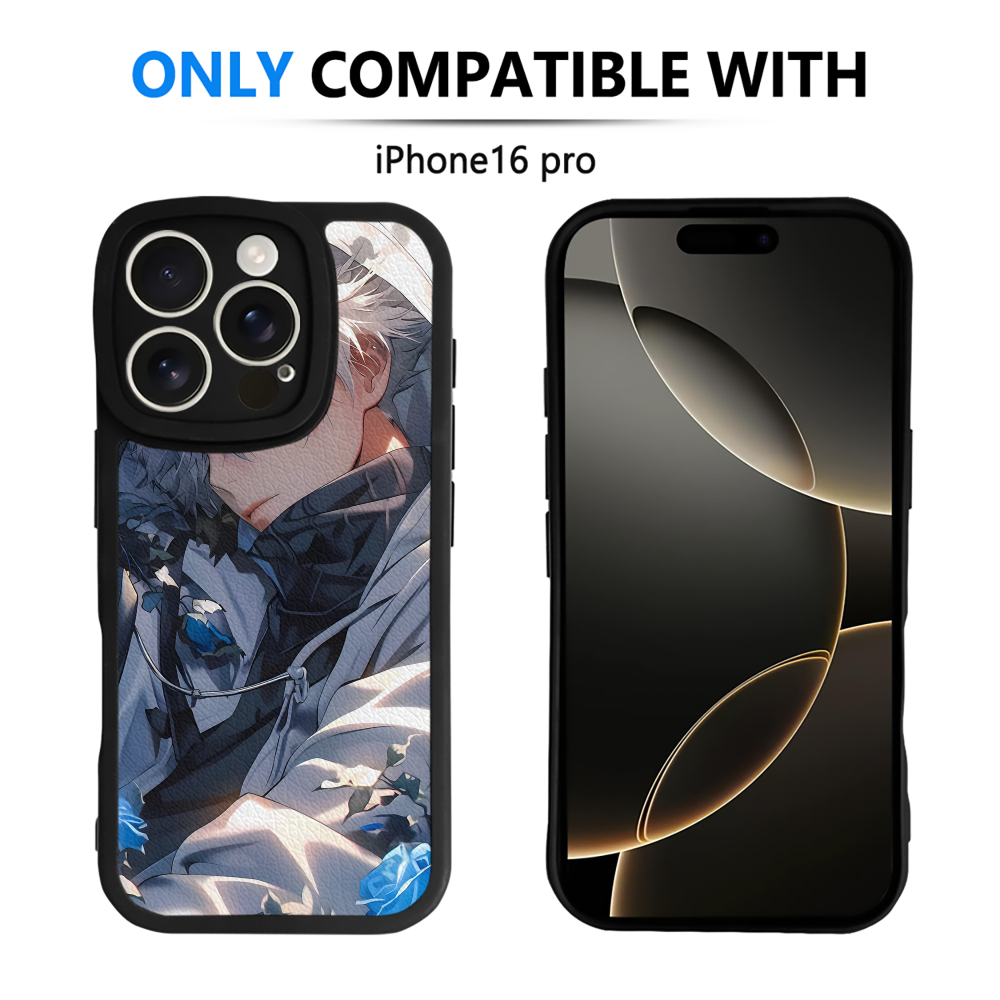 （画像用） 呪術廻戦 Jujutsu Kaisen 【iPhone 16シリーズ対応】シリコンスマホケース（レザー調） 材質：シリコン